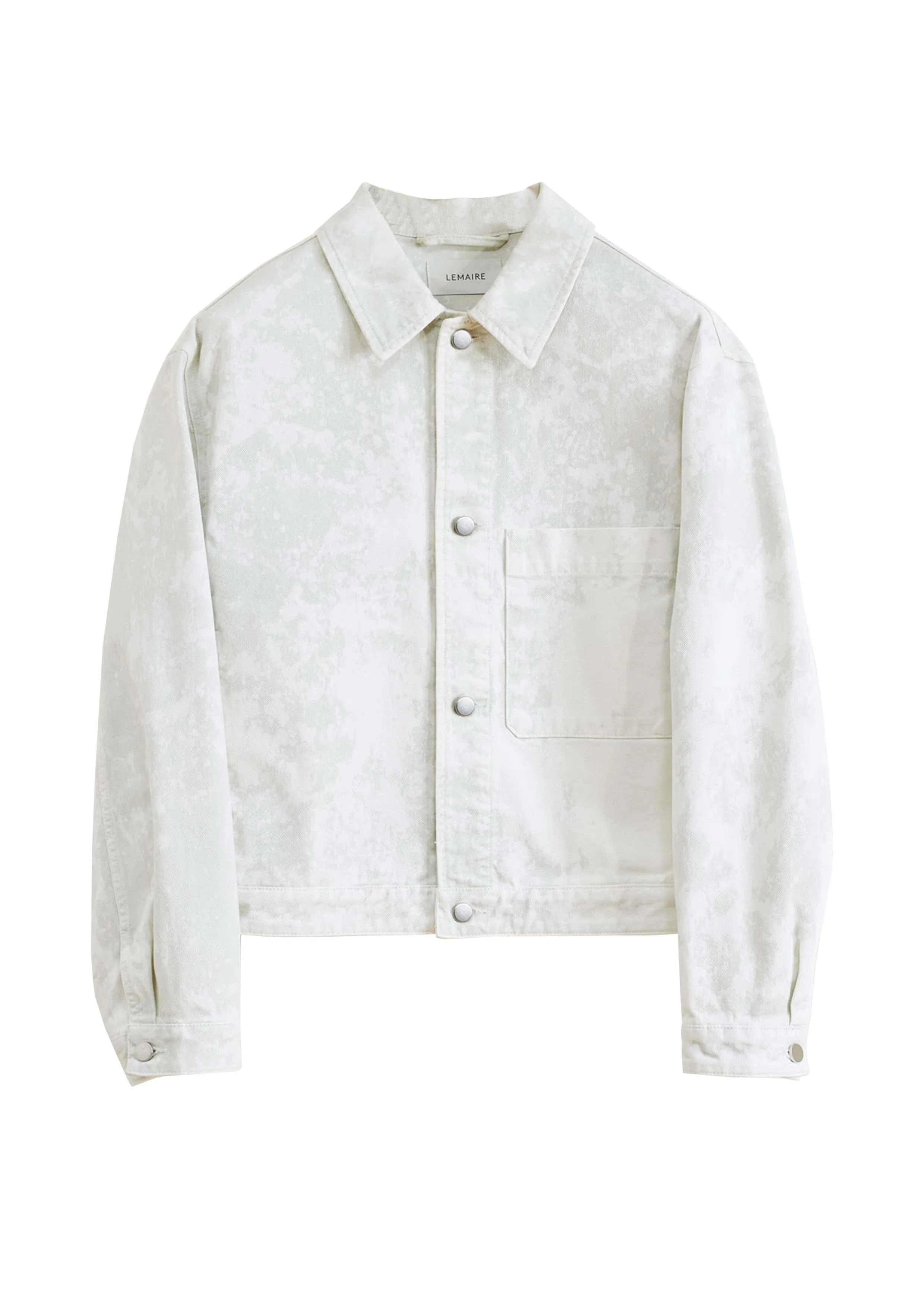 LEMAIRE - BOXY TRUCKER JACKET DENIM ACID SNOW PELICAN G
