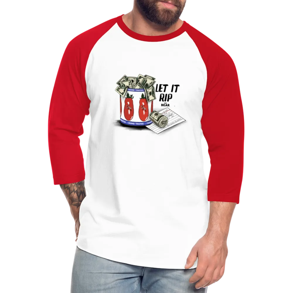 Let It Rip Unisex Baseball Tee