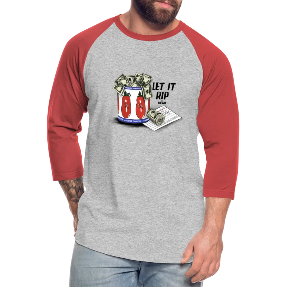 Let It Rip Unisex Baseball Tee