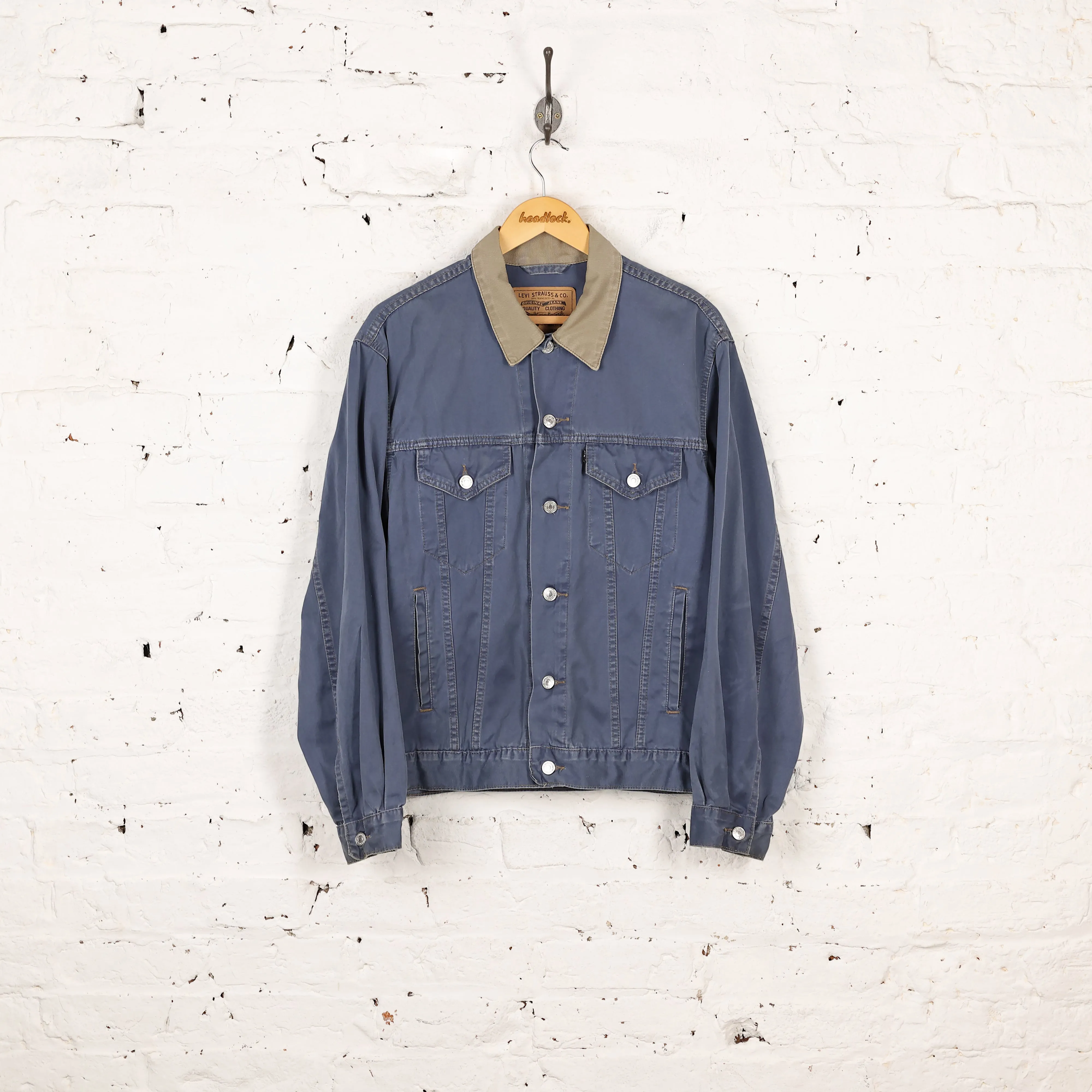 Levi's Canvas Trucker Jacket - Blue - M
