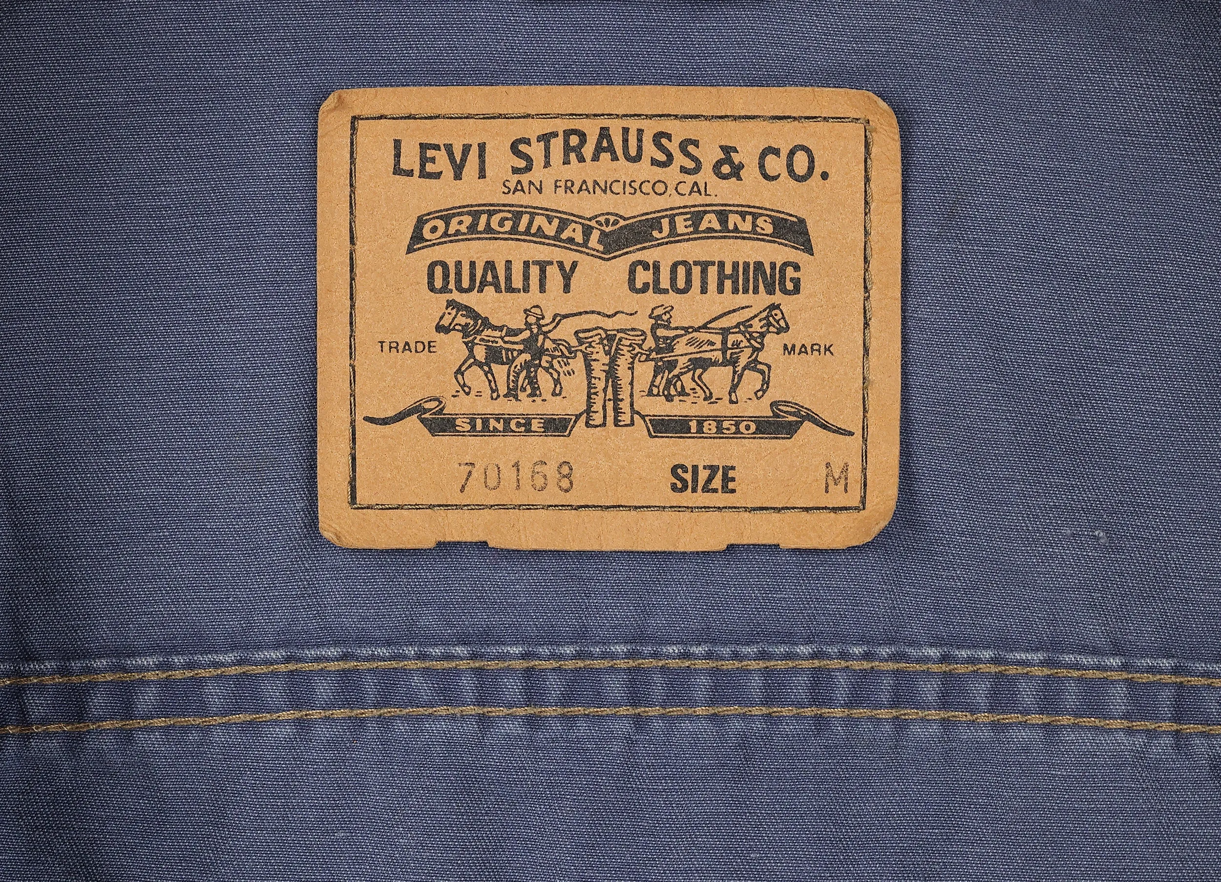 Levi's Canvas Trucker Jacket - Blue - M