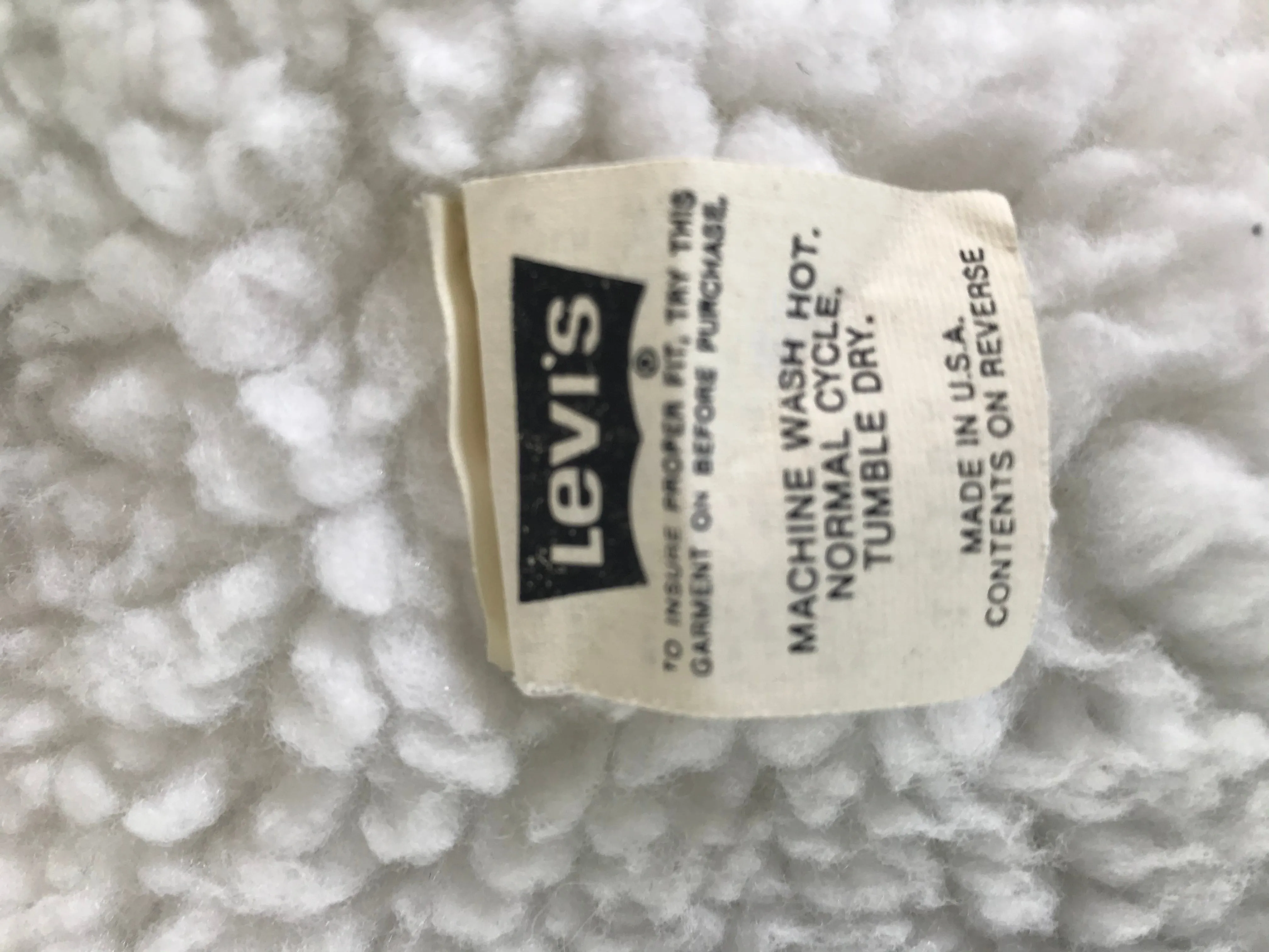 Levis Denim Mens Vintage Sherpa Trucker Jacket