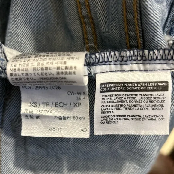 LEVI’S  Original Trucker Jean  Jacket  Sz XS