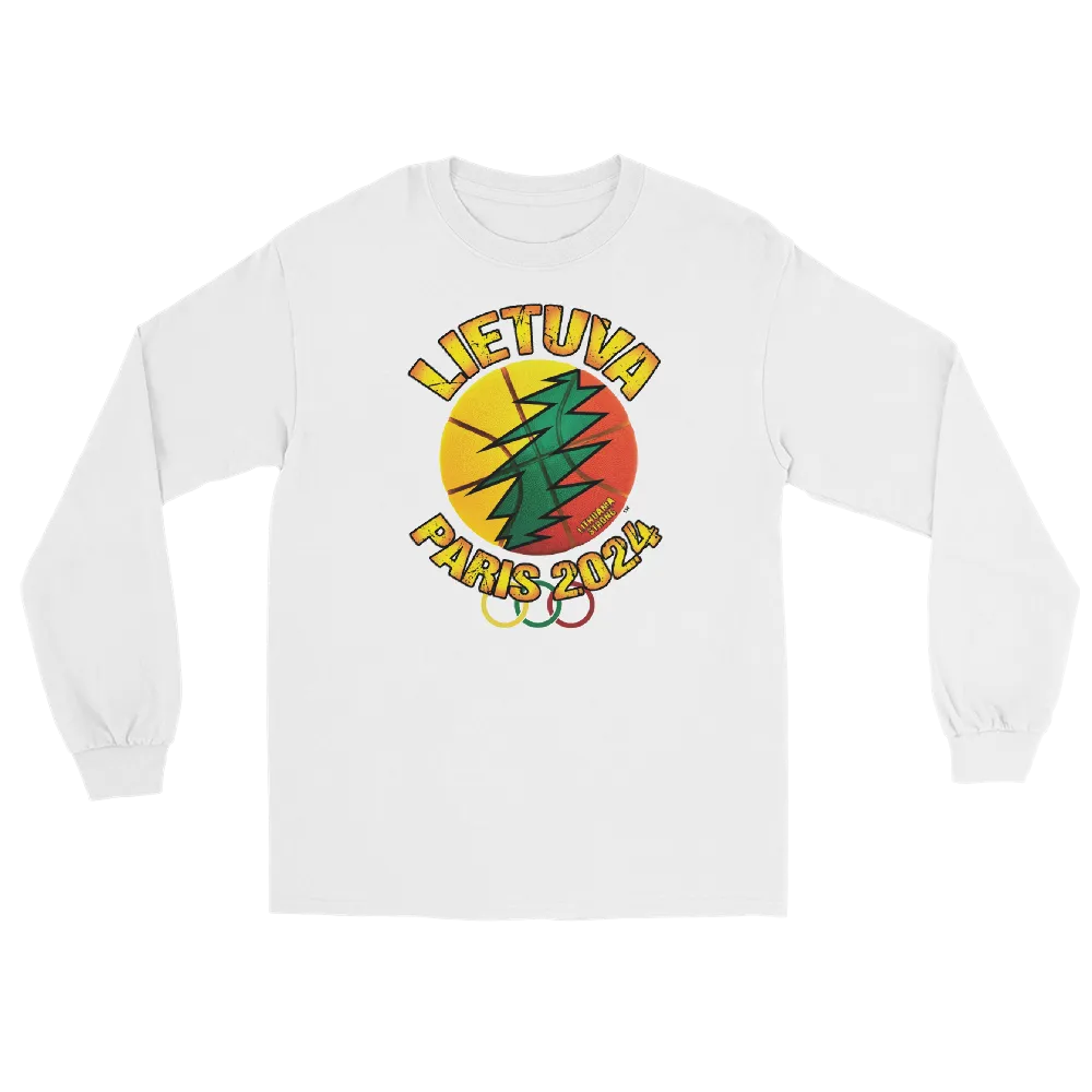 Lietuva Paris 2024 - Europe-Based Men's Classic Fit Cotton Long Sleeve T