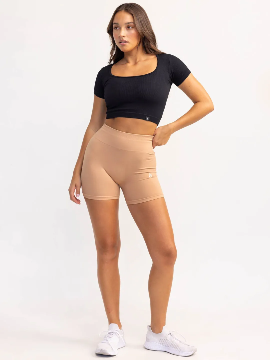 Lift 2.0 Rib Seamless T-Shirt | Black