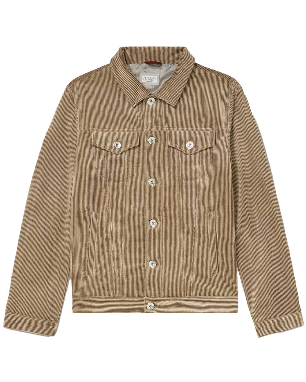 Light Brown Corduroy Trucker Jacket
