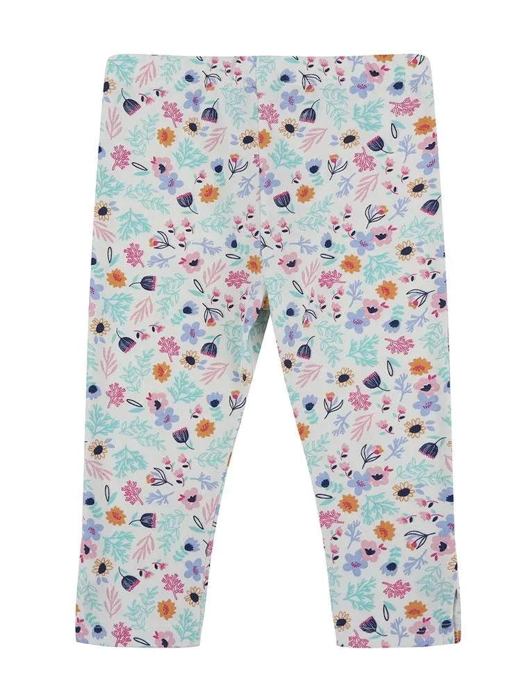 Lilly & Sid Organic Ditsy Flower Leggings 0-3 months