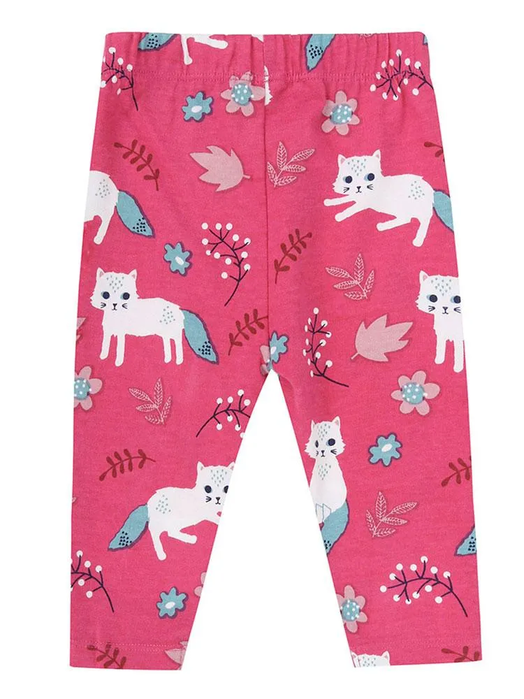 Lilly & Sid Organic Pretty Kitty Leggings (3-6 Months)
