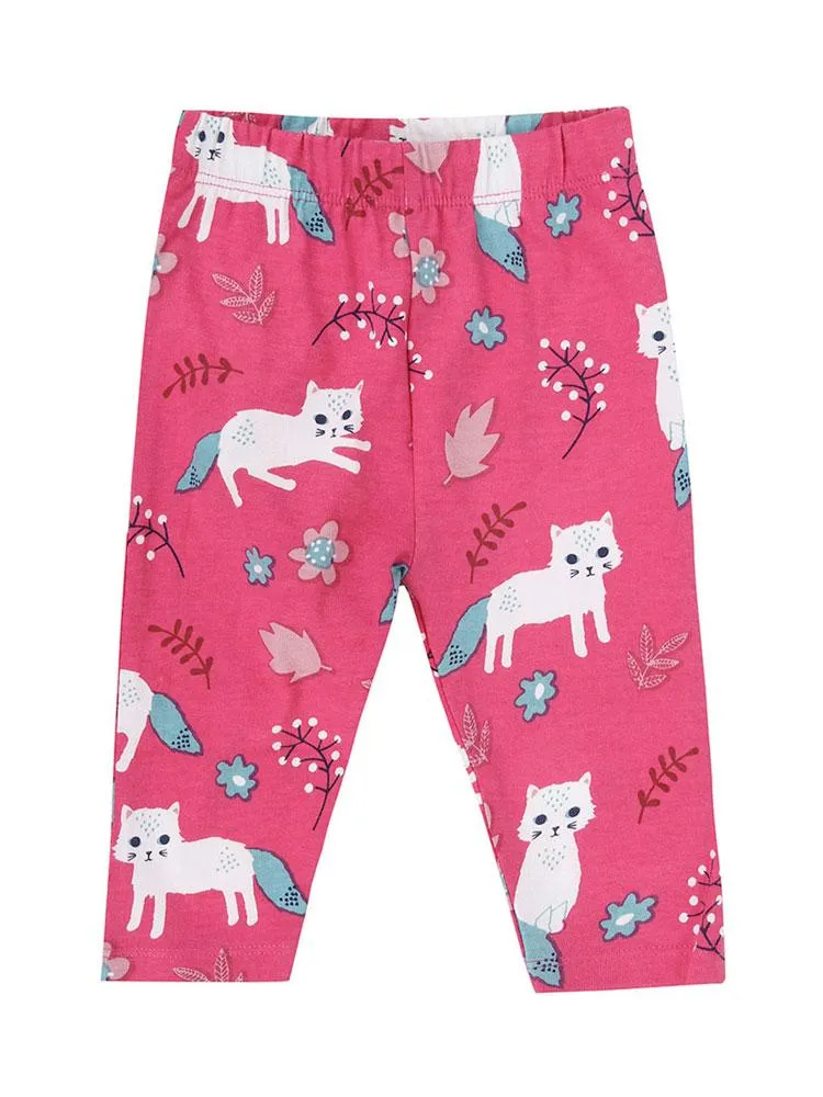 Lilly & Sid Organic Pretty Kitty Leggings (3-6 Months)