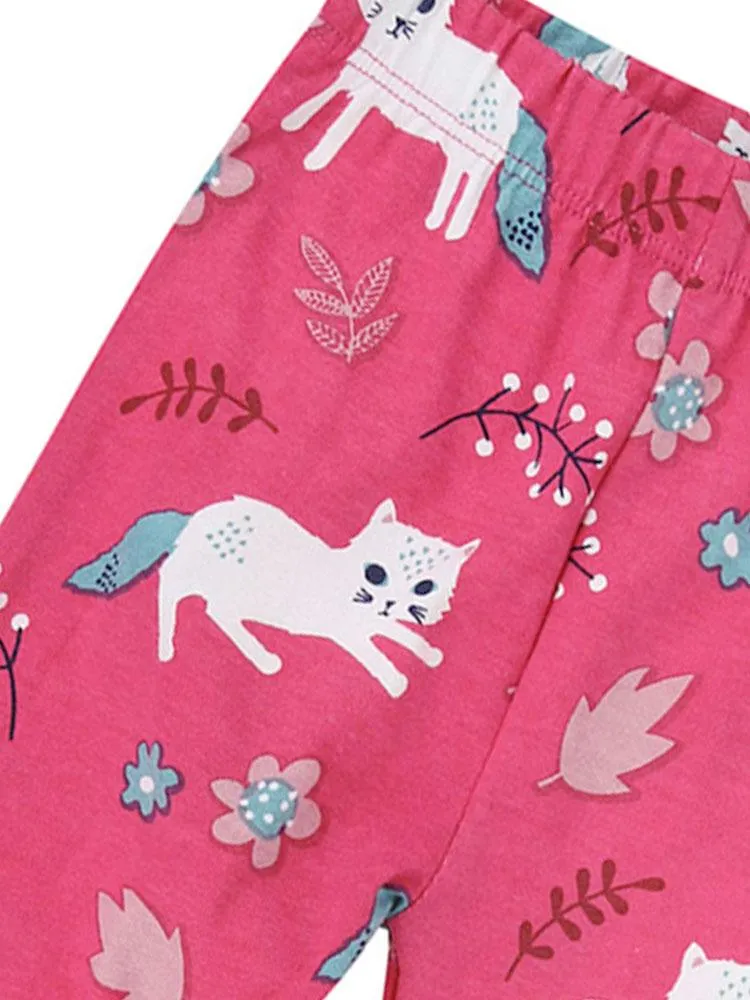 Lilly & Sid Organic Pretty Kitty Leggings (3-6 Months)