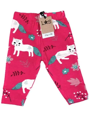 Lilly & Sid Organic Pretty Kitty Leggings (3-6 Months)