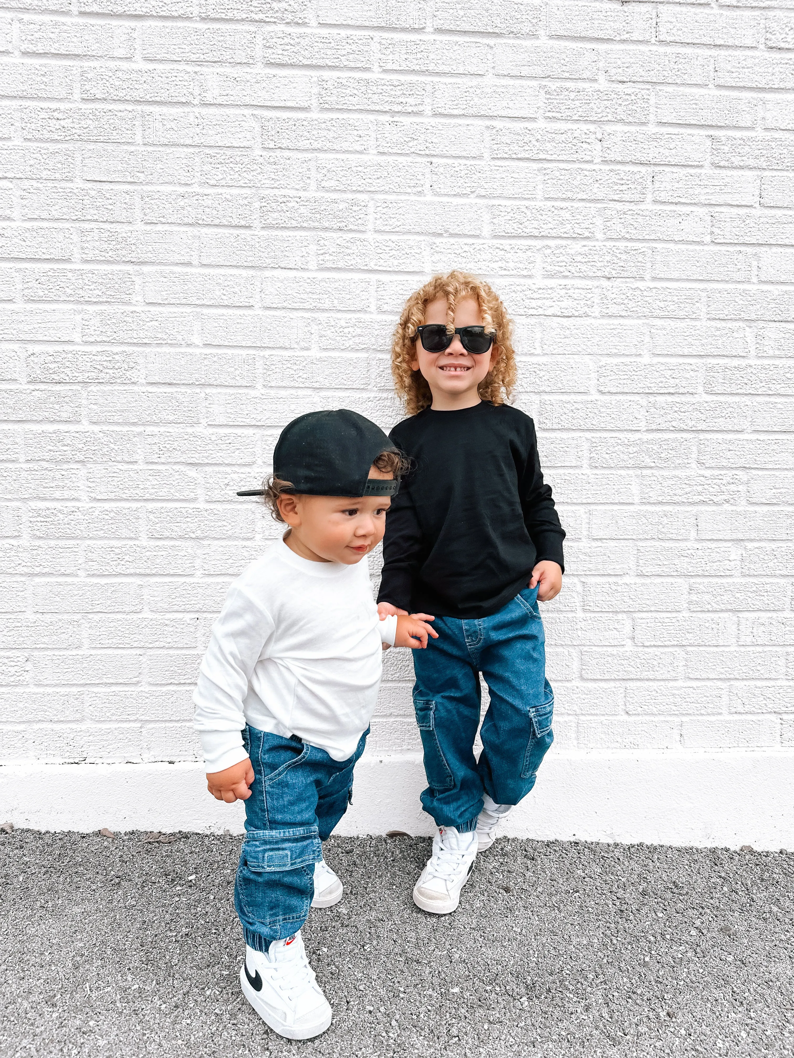 Little Bipsy Cargo Denim Jogger - Classic Denim Wash