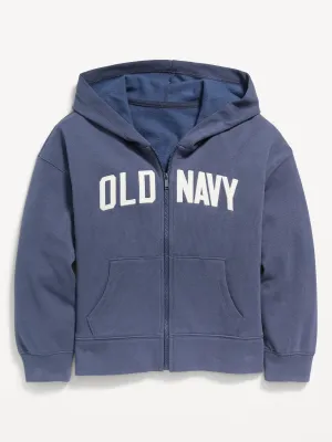 Logo-Graphic Zip Hoodie for Girls