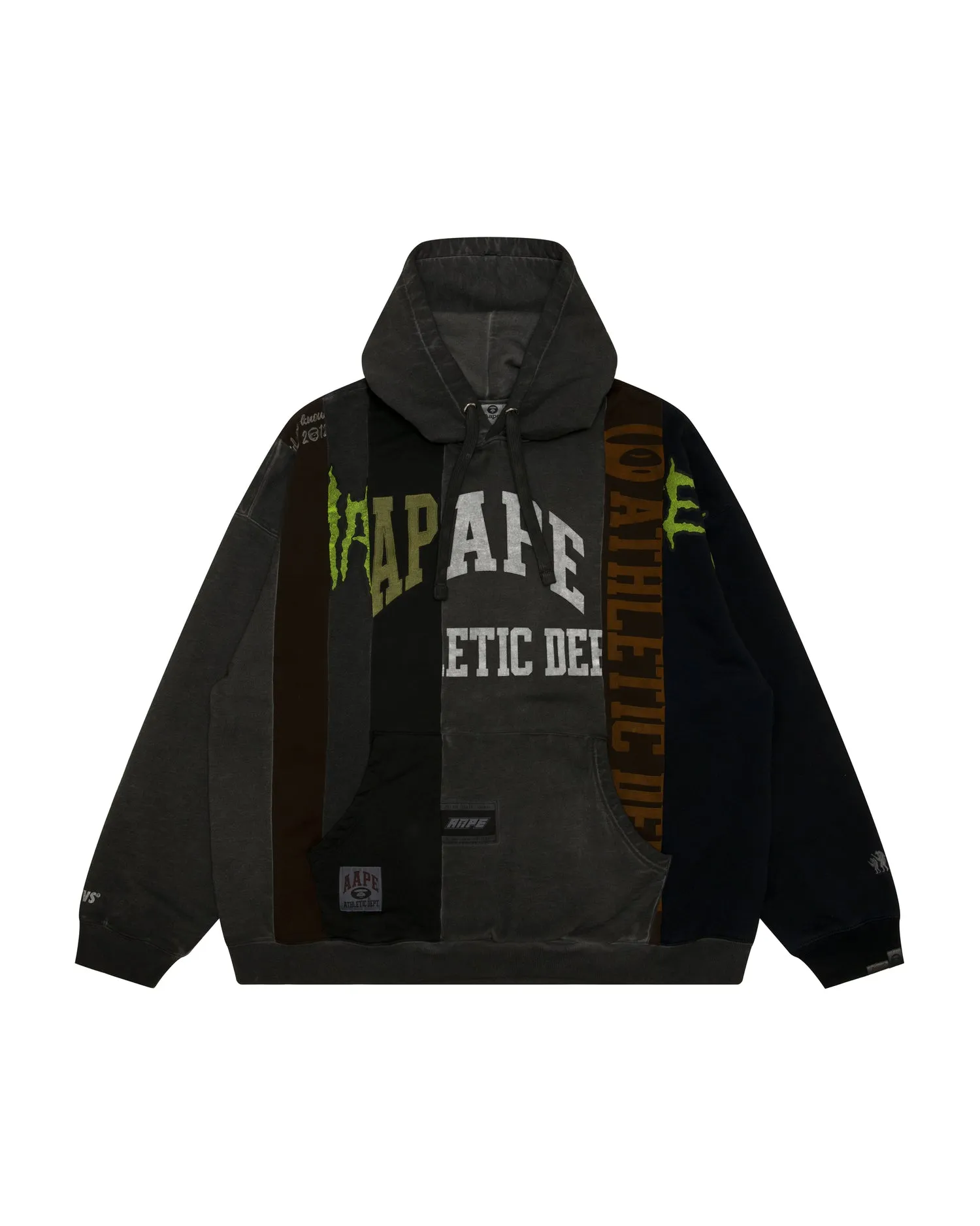 Logo patchwork hoodie