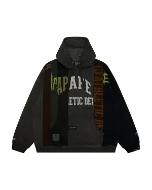 Logo patchwork hoodie