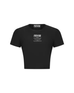 Logo Print Cropped T-Shirt