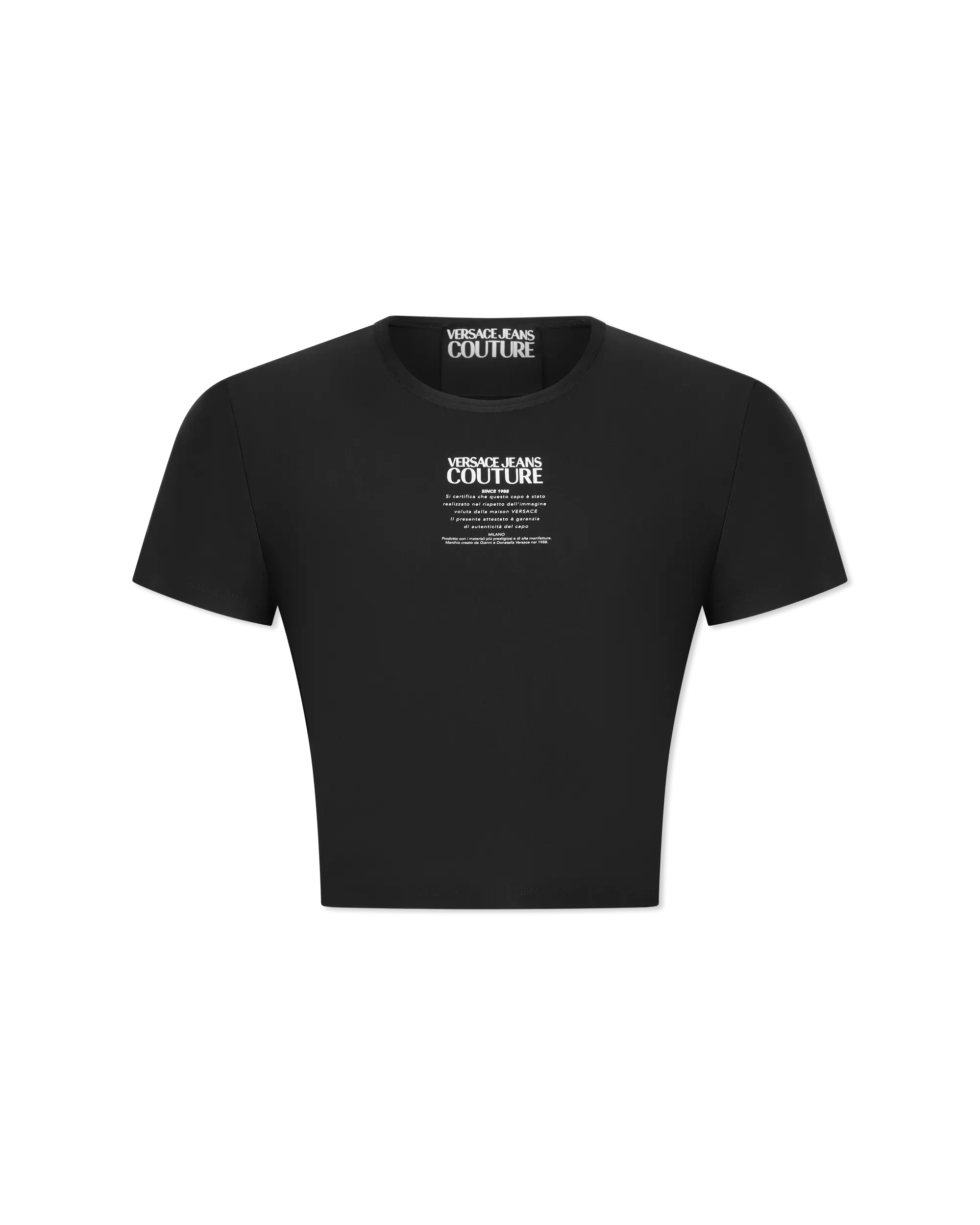 Logo Print Cropped T-Shirt