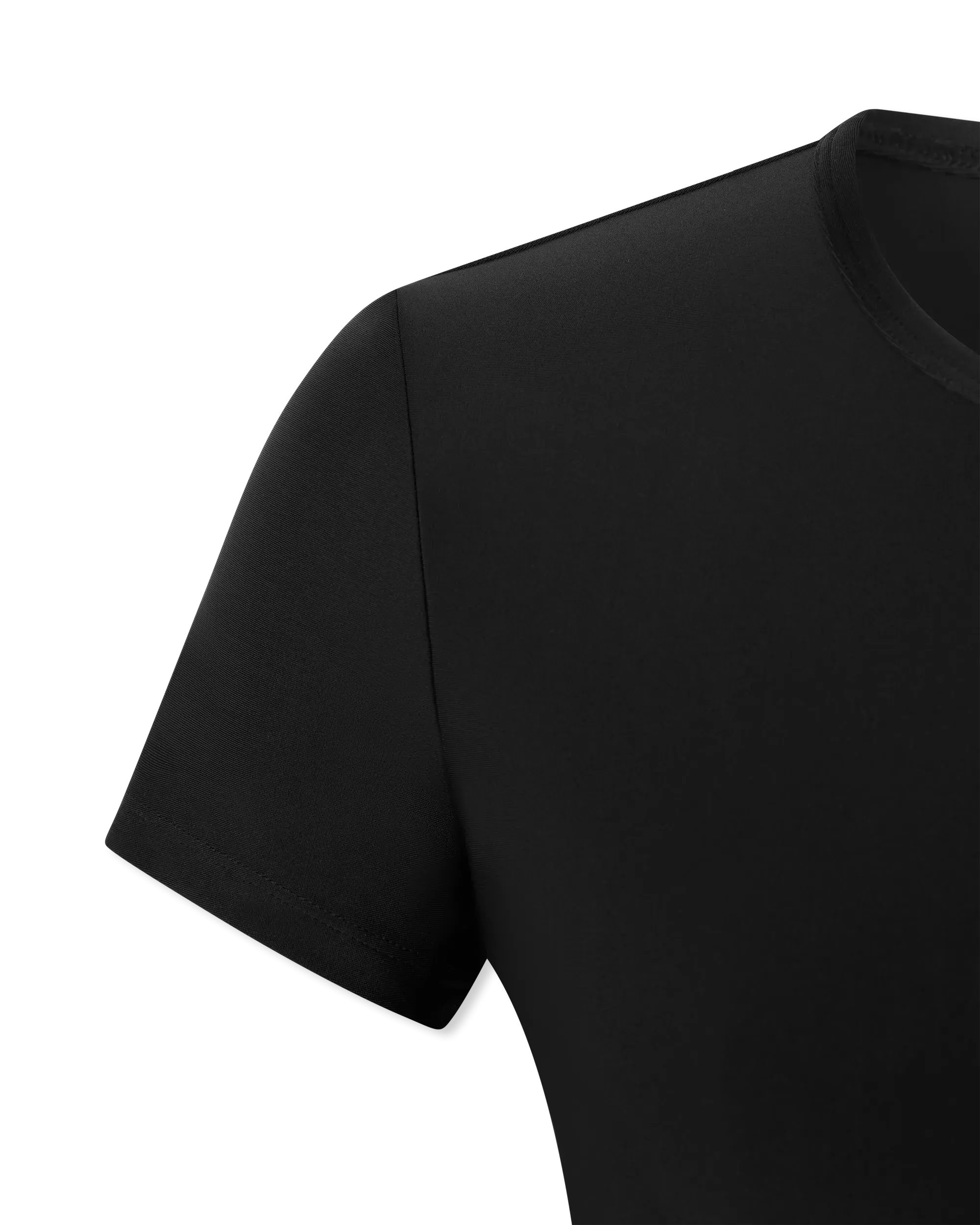 Logo Print Cropped T-Shirt