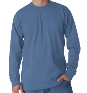 Long Sleeve Heavyweight 100% Cotton T-Shirt - Big Sizes