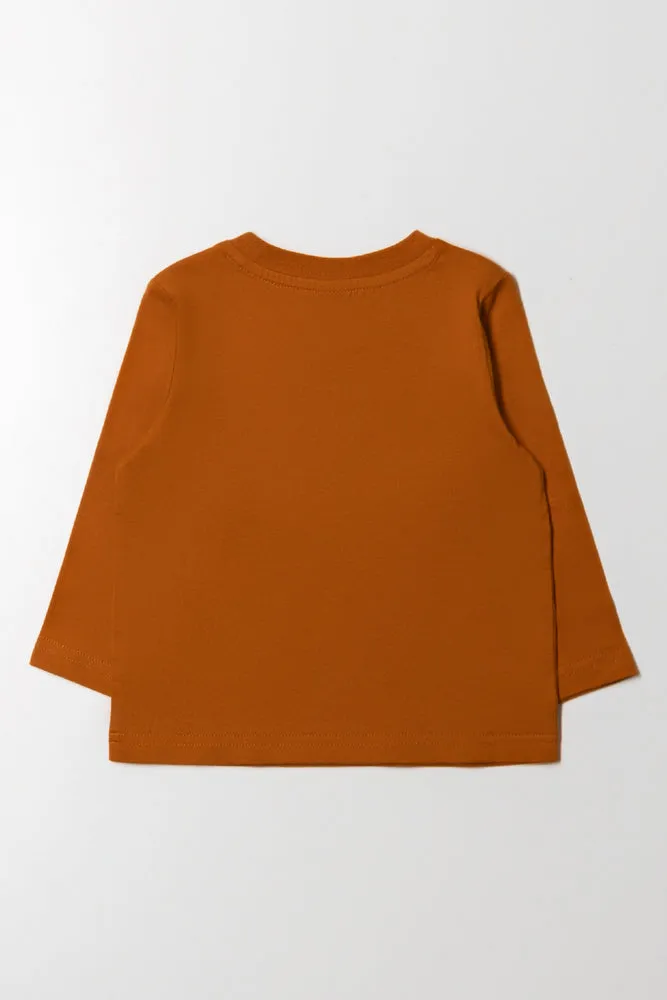 Long Sleeve T-Shirt Brown