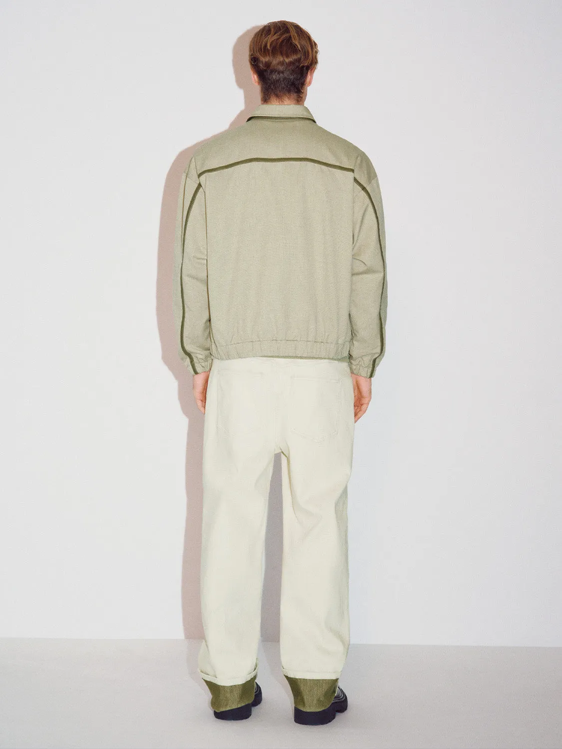 Loose Drawstring Hem Jackets