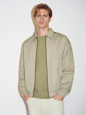 Loose Drawstring Hem Jackets
