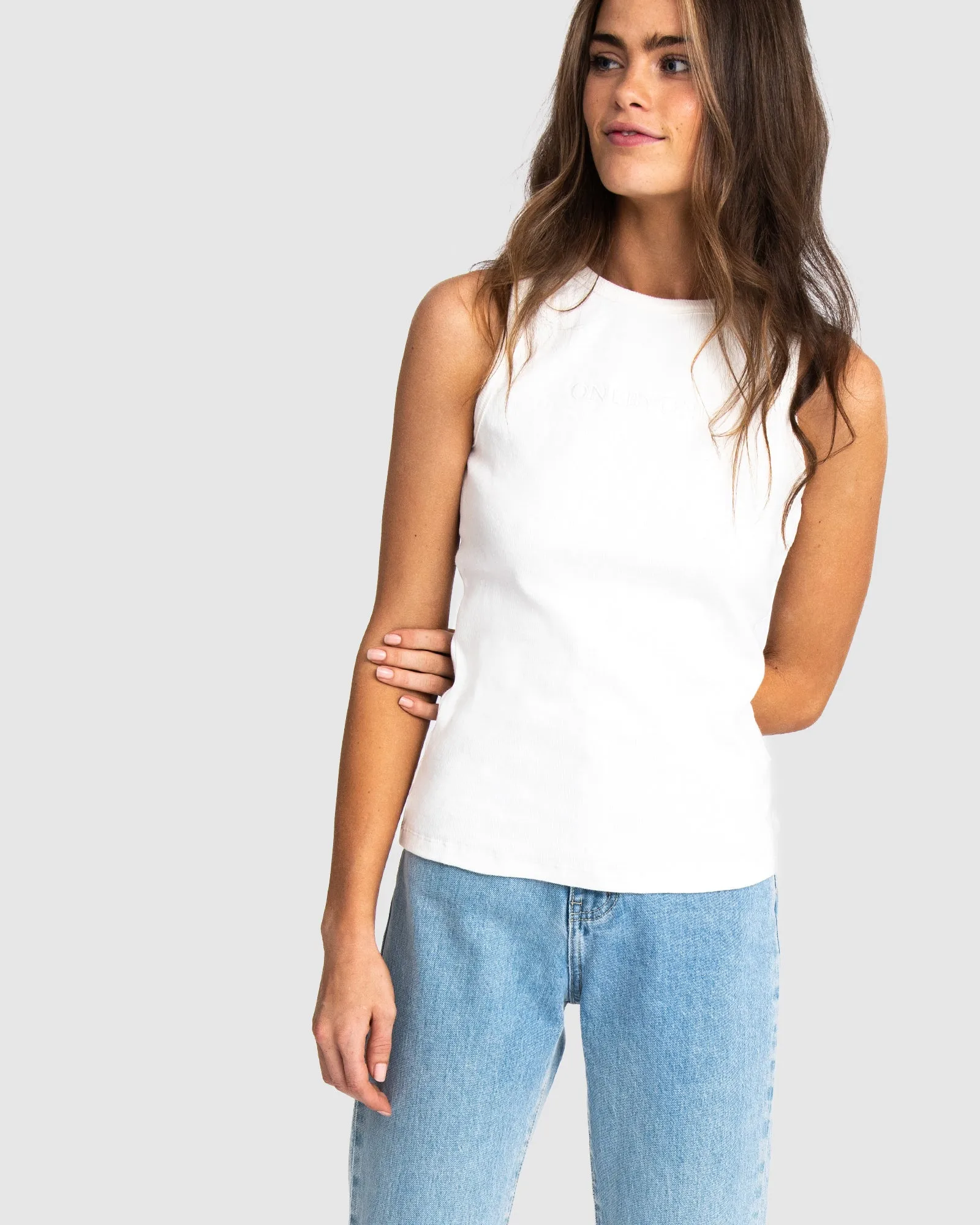 Luna White Tank
