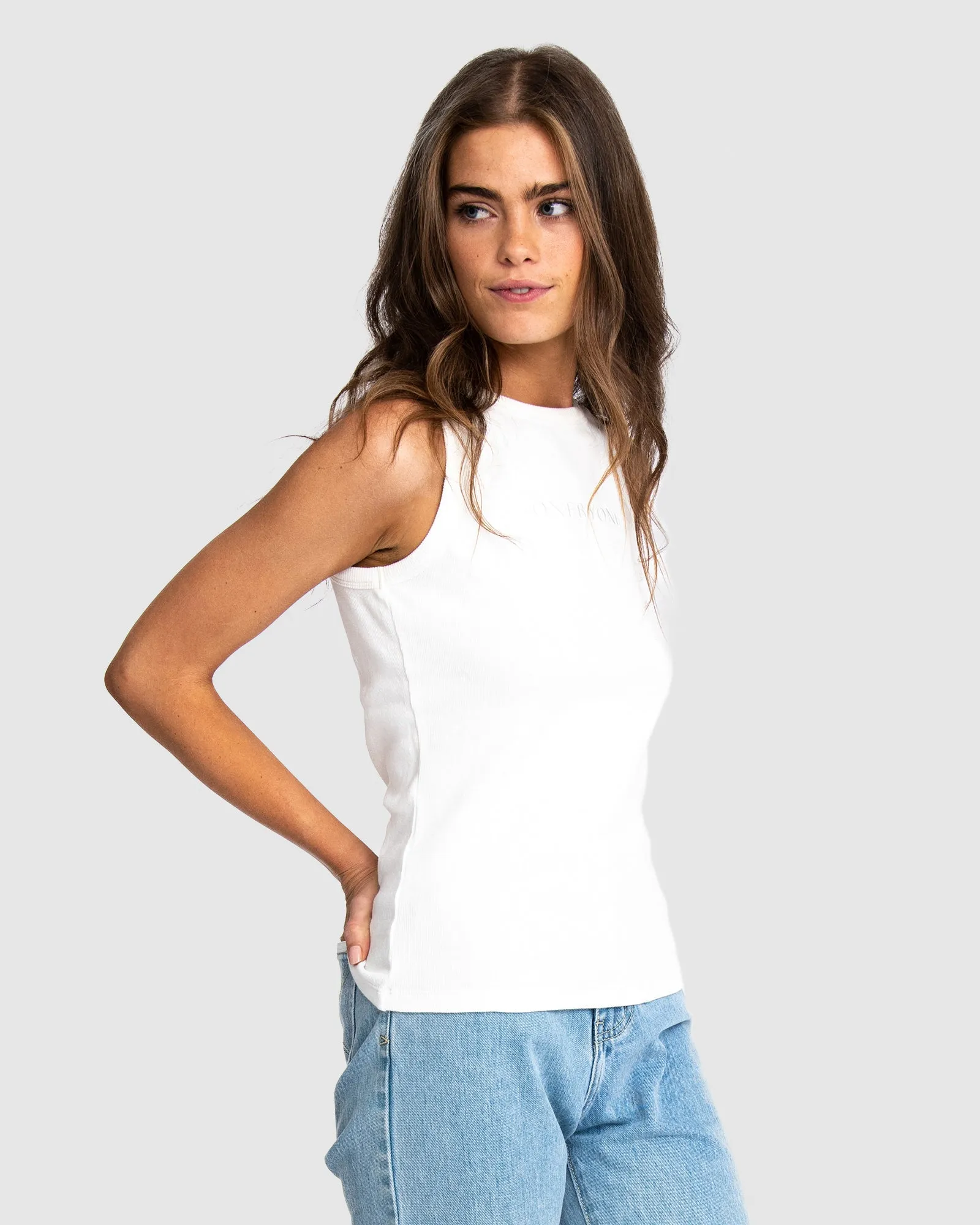 Luna White Tank