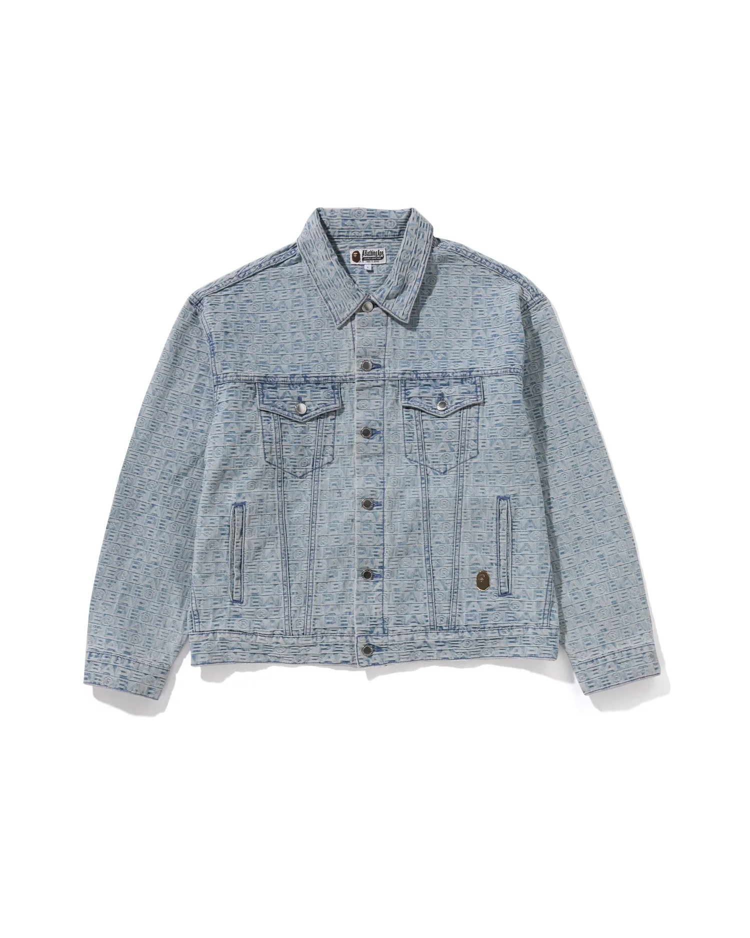 Lux Sport Pattern Jacquard 13oz Denim Trucker Jacket