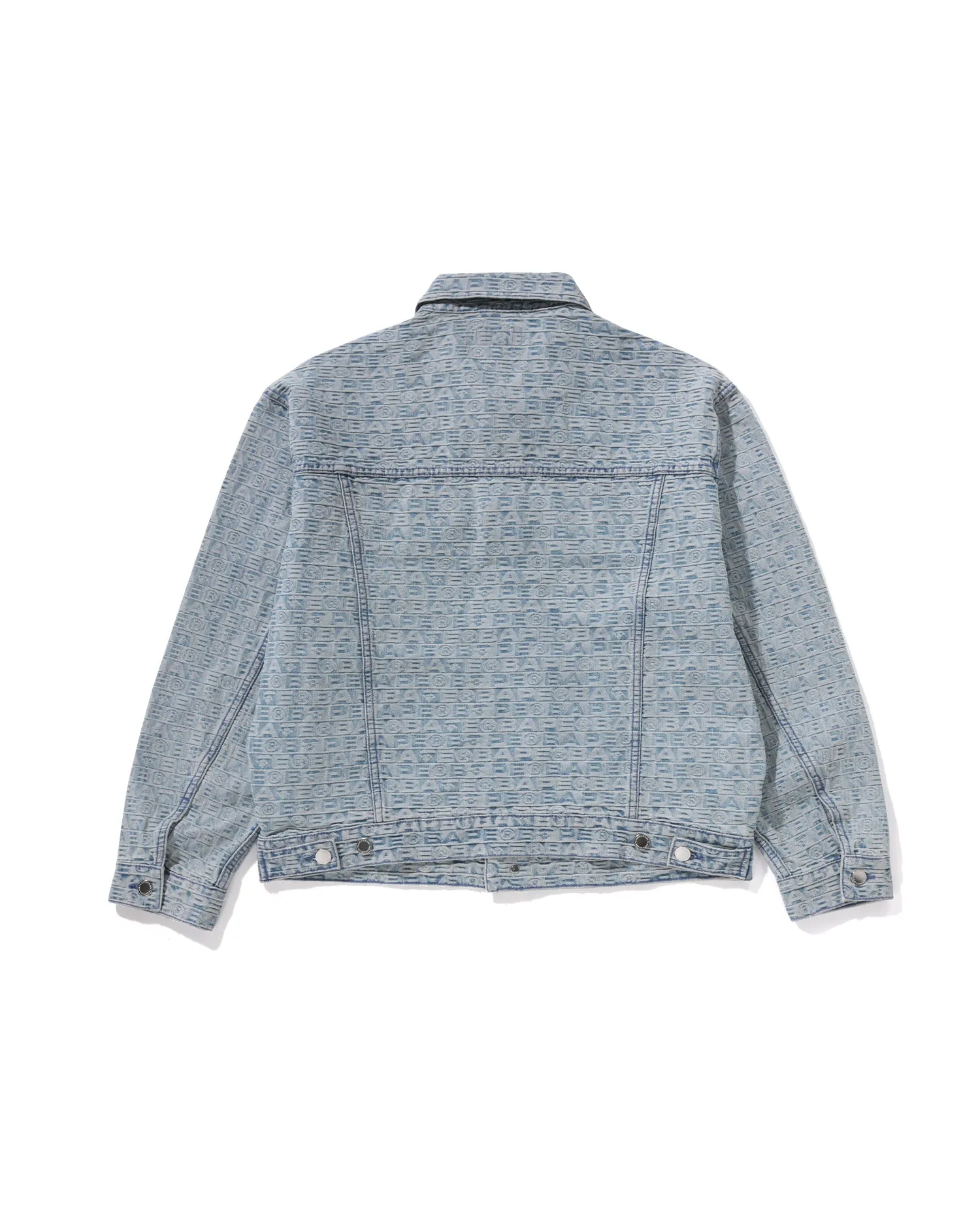 Lux Sport Pattern Jacquard 13oz Denim Trucker Jacket