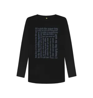 Lyrical Long Sleeve Tee (Grey Lettering)