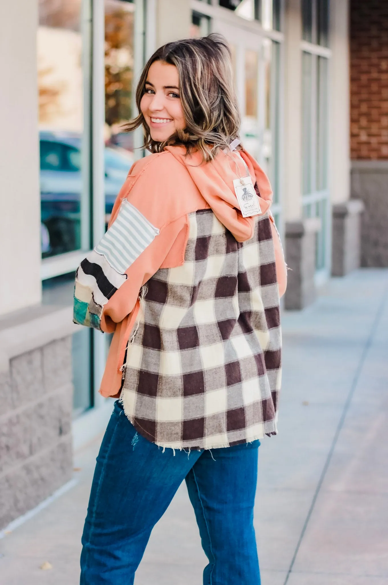 Make Me Smile Hoodie in Cinnamon