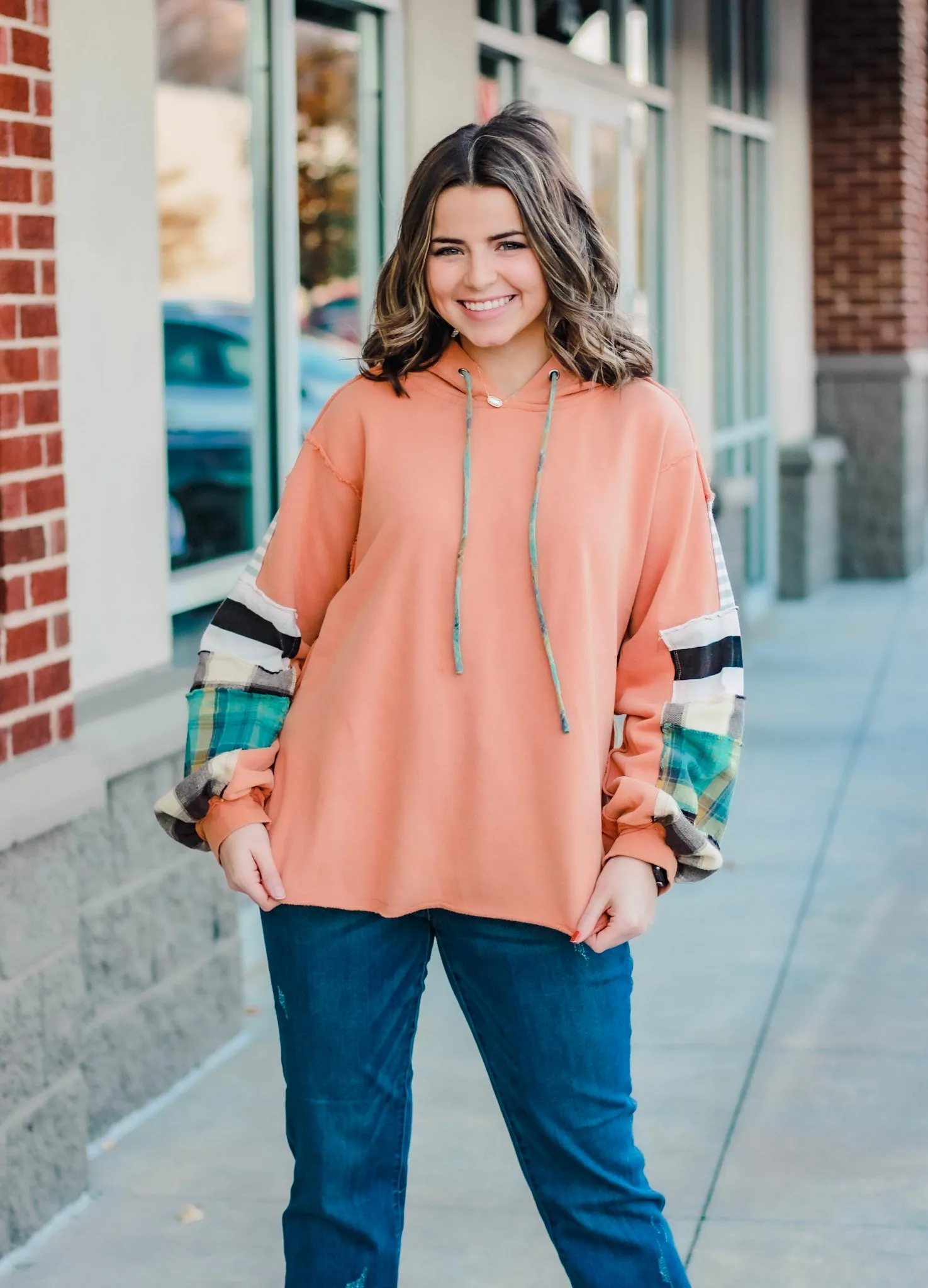 Make Me Smile Hoodie in Cinnamon