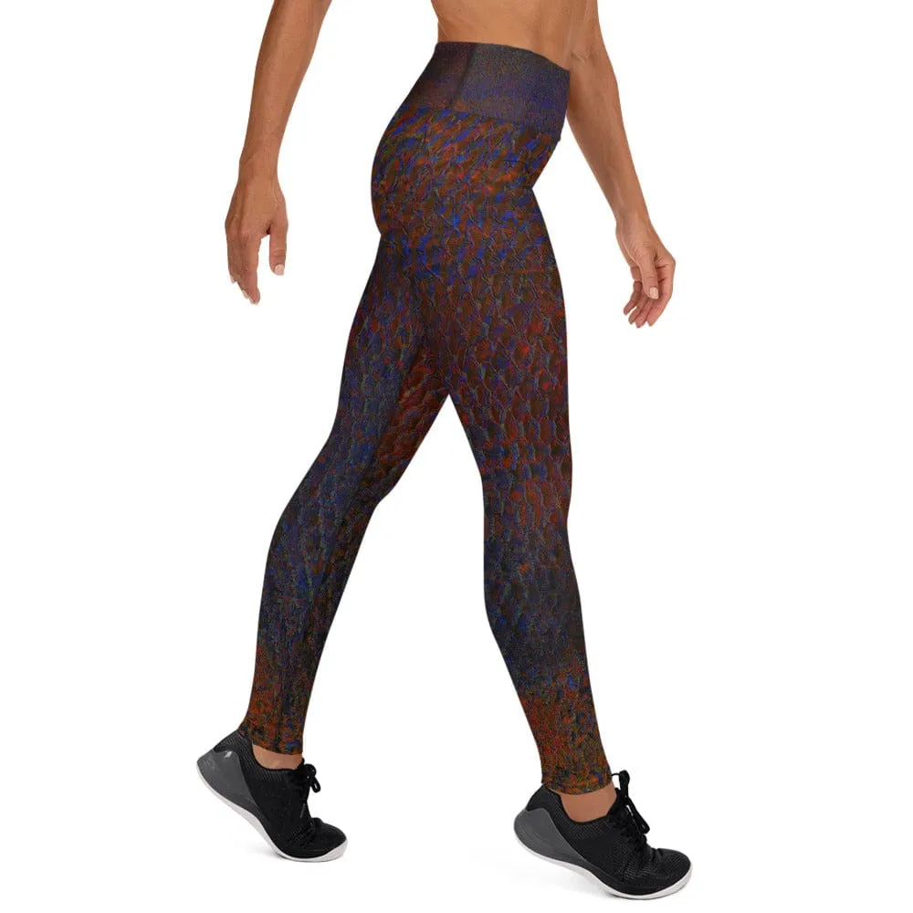 Maori Black Women's Yoga Pants Flat Front Athletic Leggings