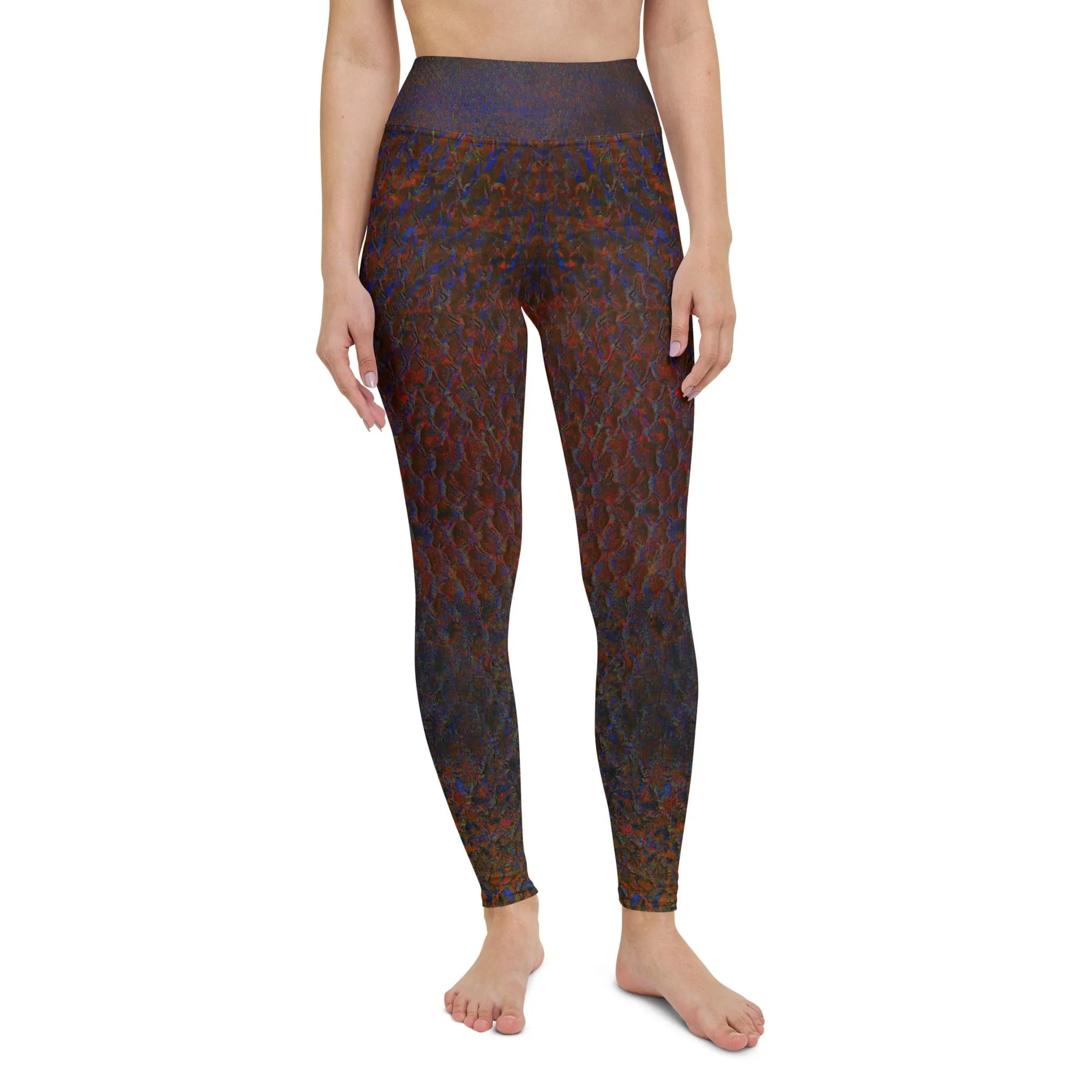 Maori Black Women's Yoga Pants Flat Front Athletic Leggings