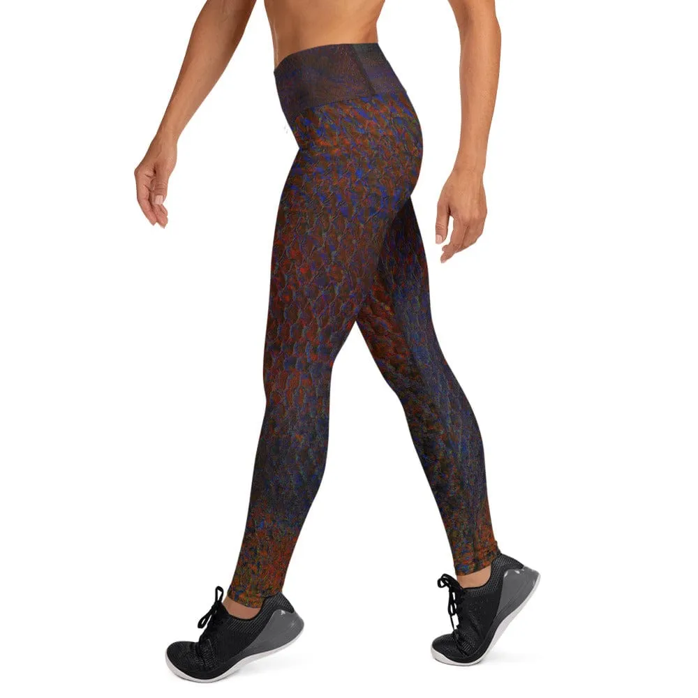 Maori Black Women's Yoga Pants Flat Front Athletic Leggings