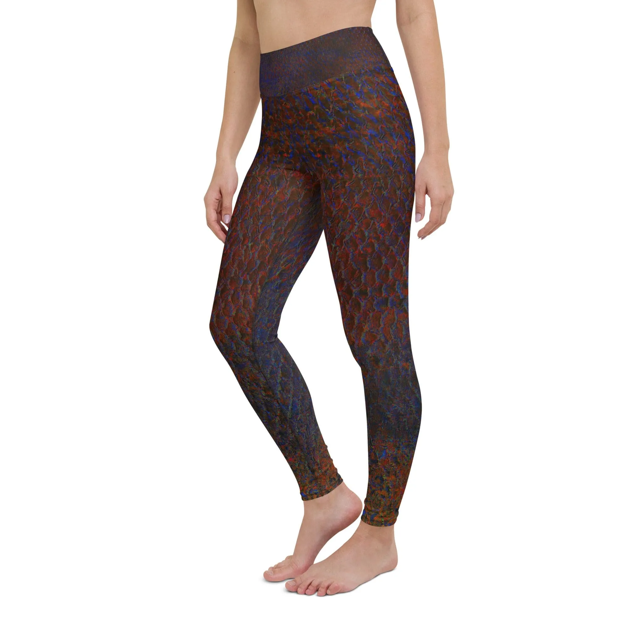Maori Black Women's Yoga Pants Flat Front Athletic Leggings