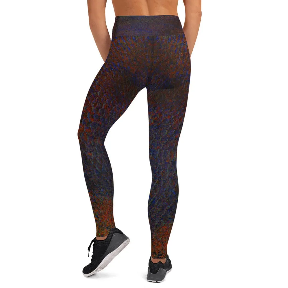Maori Black Women's Yoga Pants Flat Front Athletic Leggings