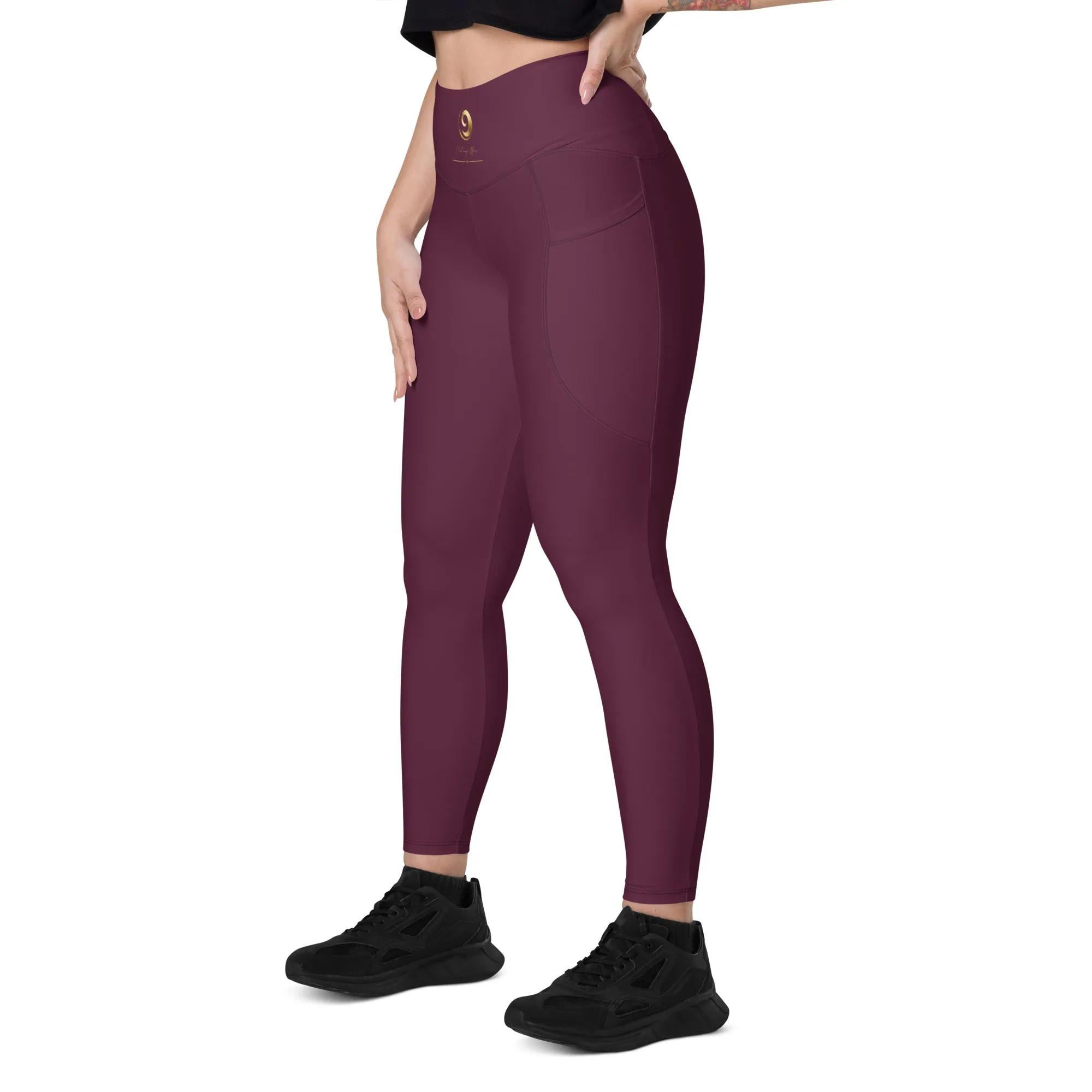 Maroon Chaitanya Abara Pocket Leggings