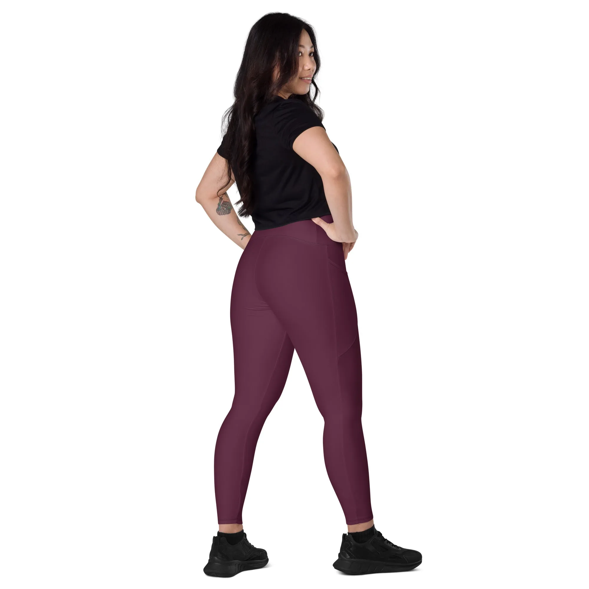 Maroon Chaitanya Abara Pocket Leggings
