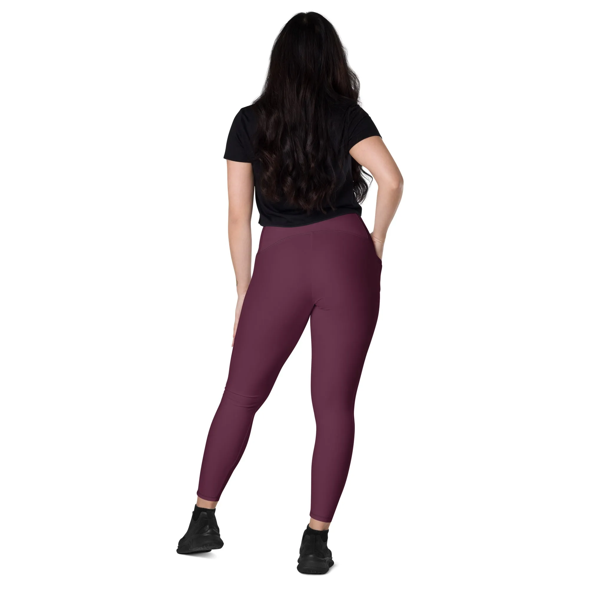 Maroon Chaitanya Abara Pocket Leggings