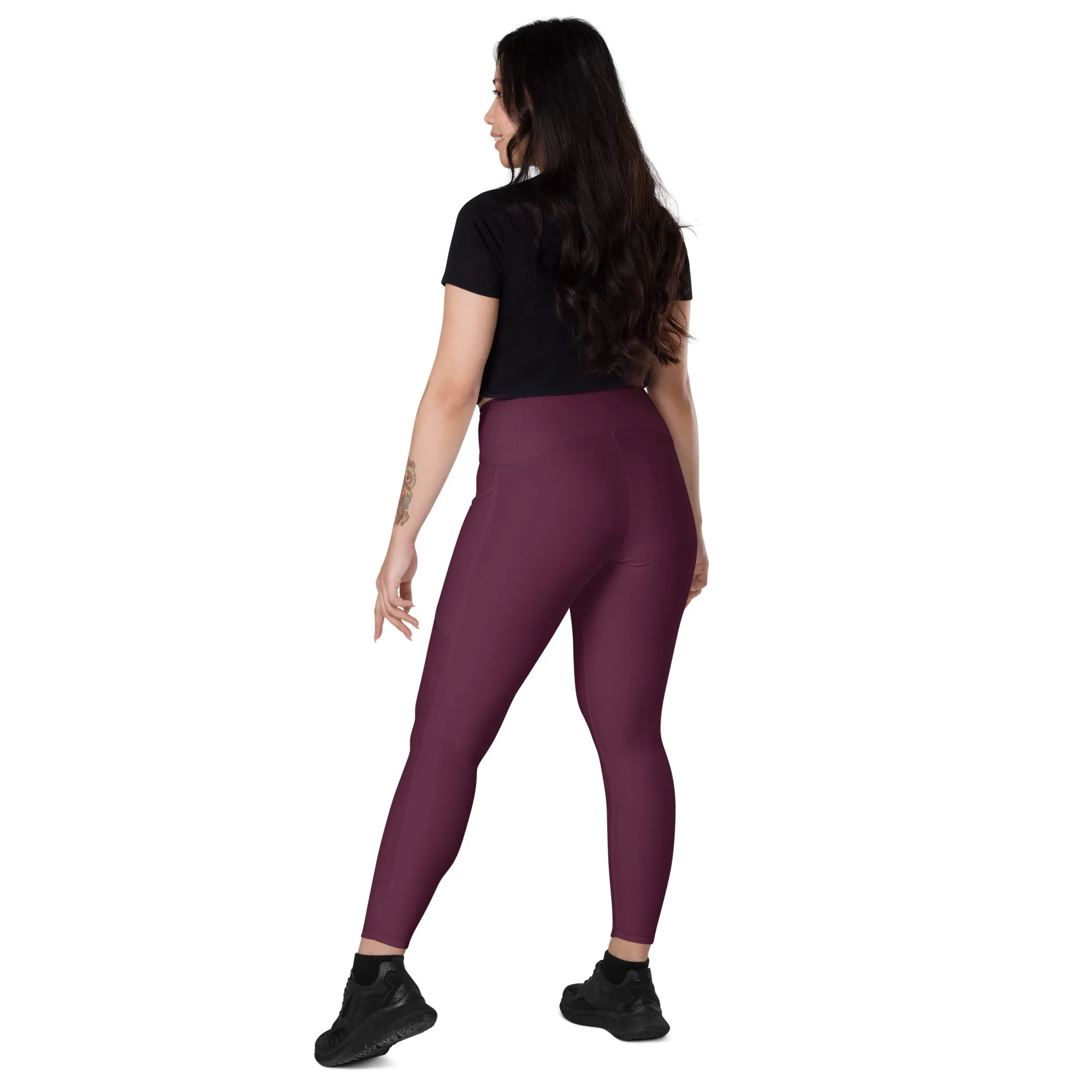 Maroon Chaitanya Abara Pocket Leggings