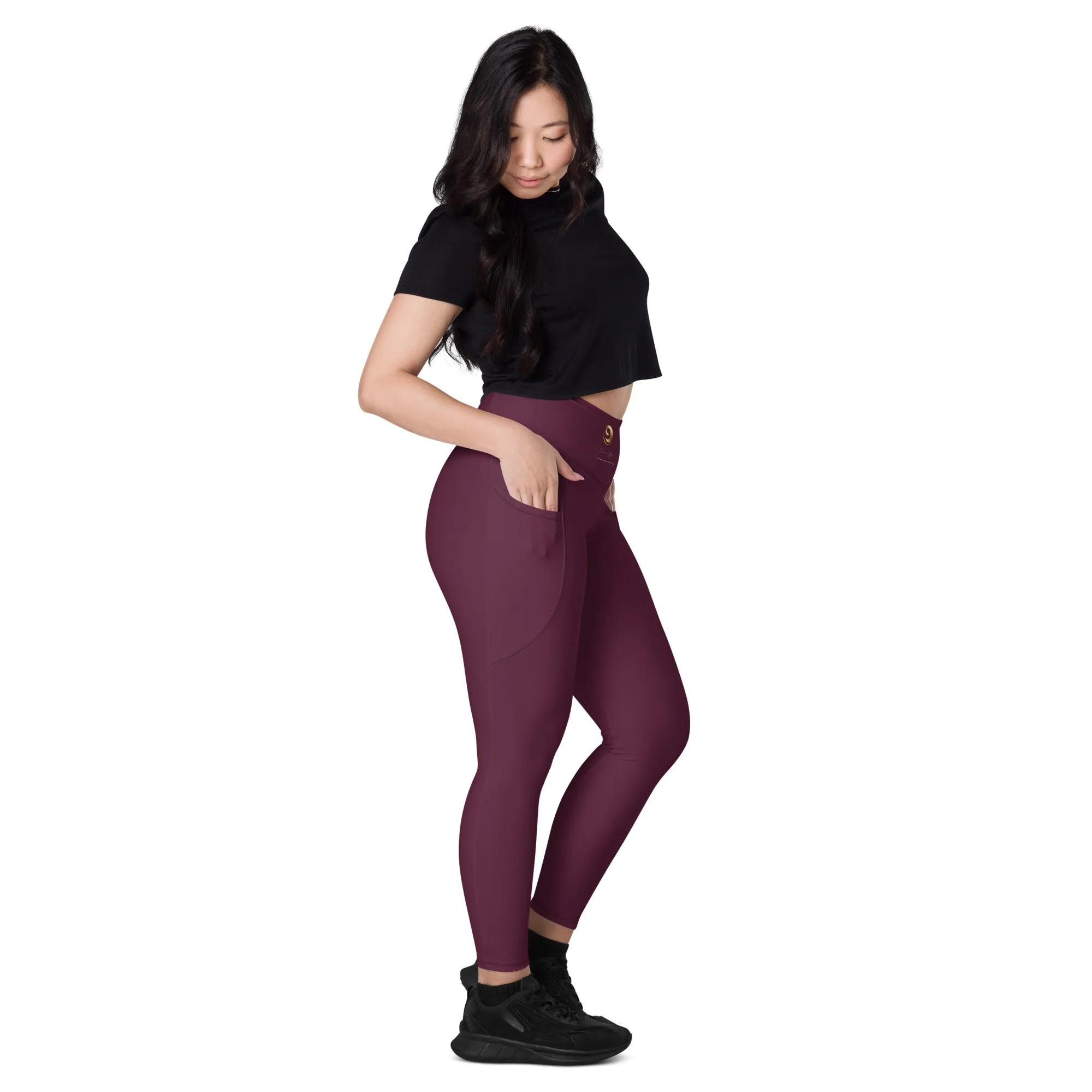 Maroon Chaitanya Abara Pocket Leggings
