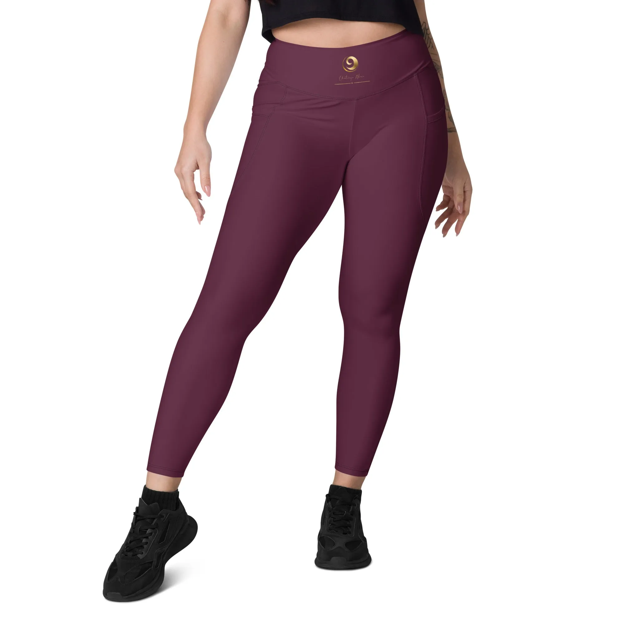Maroon Chaitanya Abara Pocket Leggings