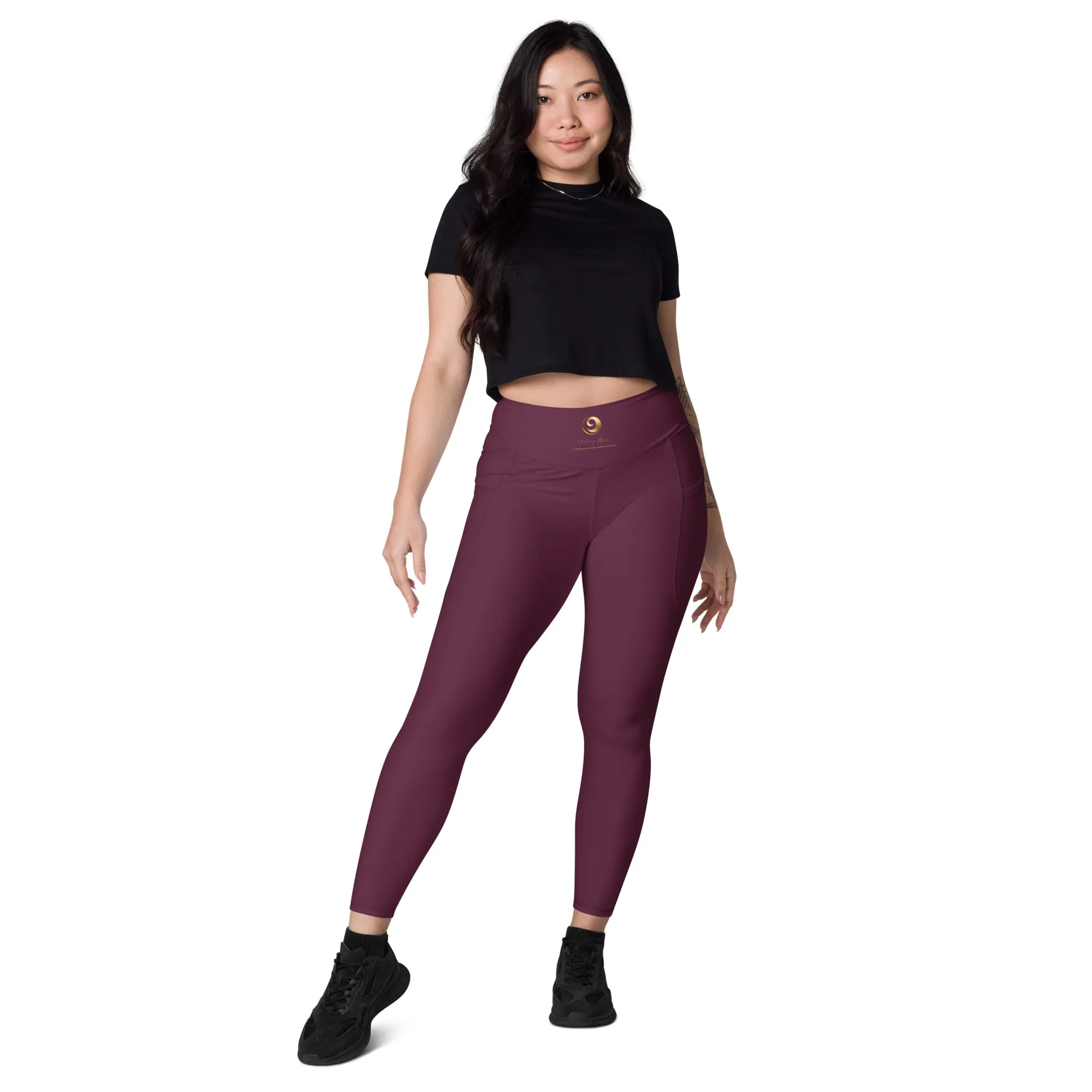 Maroon Chaitanya Abara Pocket Leggings