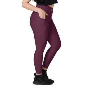 Maroon Chaitanya Abara Pocket Leggings