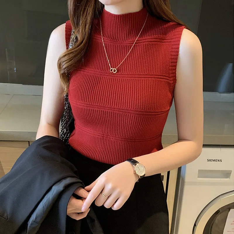 Maroon Flat Knit Tank