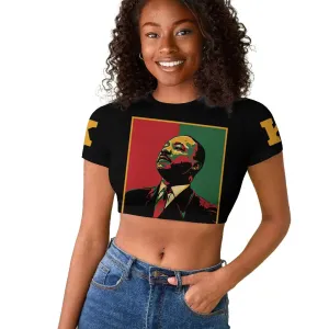Martin Luther King Jr Raglan Cropped T shirt MLK Retro Style DT03