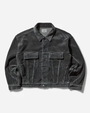 Men's 8W Cord Trucker Jacket Grey