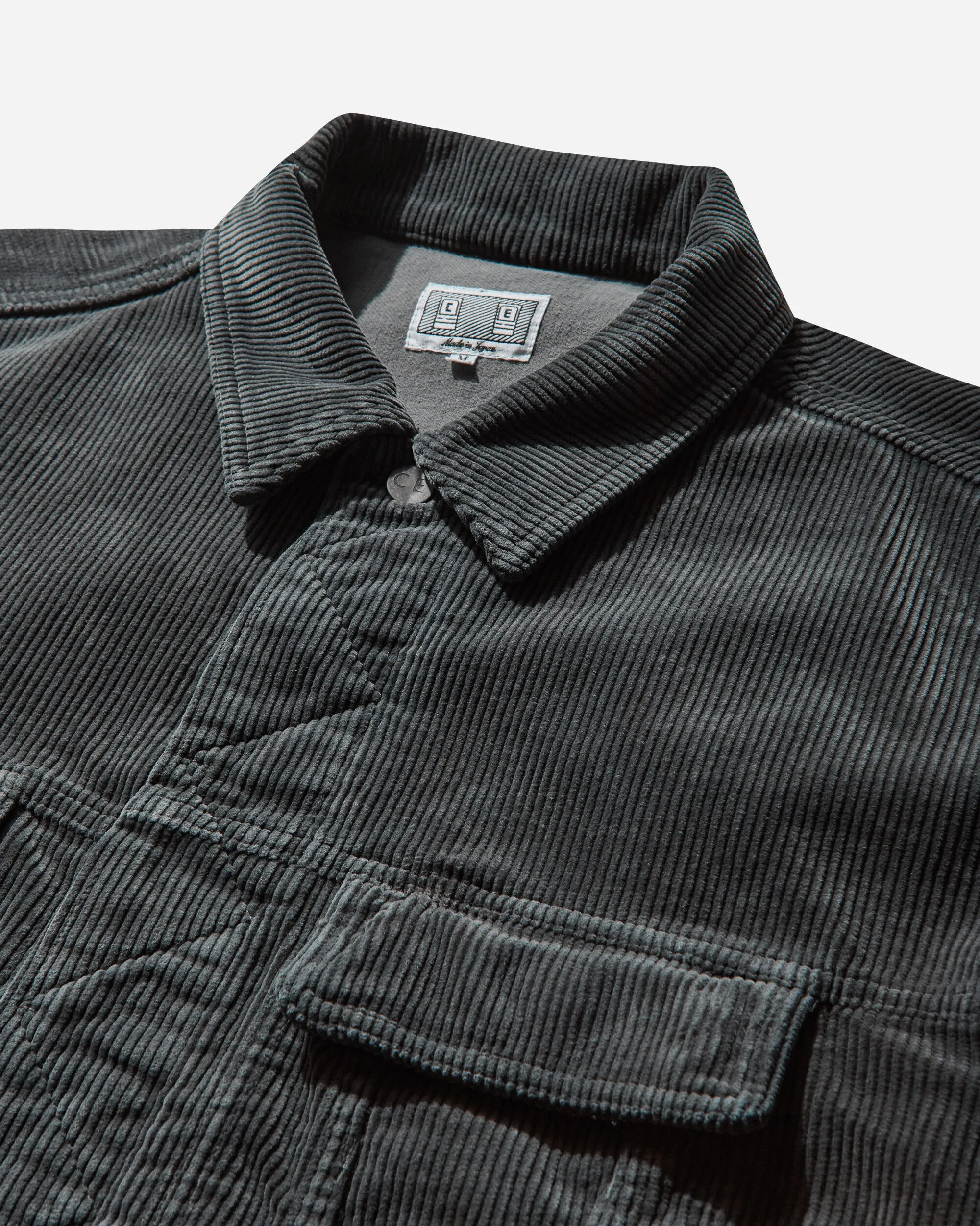 Men's 8W Cord Trucker Jacket Grey
